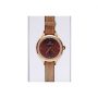 Carrington Women's Leather Strap Watch - Brown