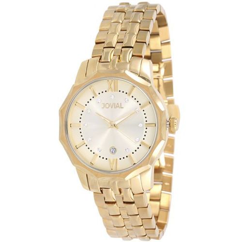 Jovial Steel Men’s Gold Watch – 5108G
