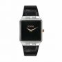 Jovial Men's Leather Wrist Watch - Black